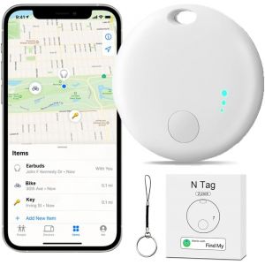 VornixorSarlshop-Traceur, Smart Key Finder Localisateurs d'Objets Fonctionne avec Find My, Localisateur de Cl&eacute;s Bluetooth Mini Tracker GPS Traceur pour Voiture Enfant Chat Chien Moto Valise - Neuf