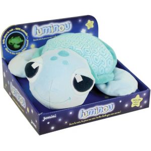Ma Petite Carapace Peluche Tortue Lumineuse Naturelle Fonctionne Sans Pile +/25 Cm,Bleu - Neuf