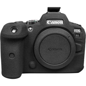 &Eacute;tui en Silicone pour Canon EOS R6 Mark II - Housse de Protection pour Appareil Photo Num&eacute;rique, Noir, Trousse de Beaut&eacute; - Neuf
