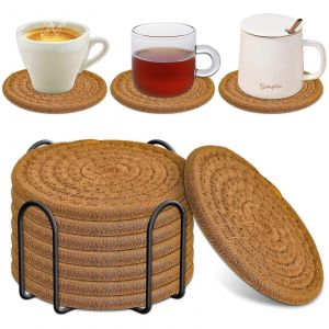 Lot De 8 Sous-Verres Absorbants Pour La D&eacute;coration Int&eacute;rieure Et La Protection Des Tables (11 Cm). - Neuf