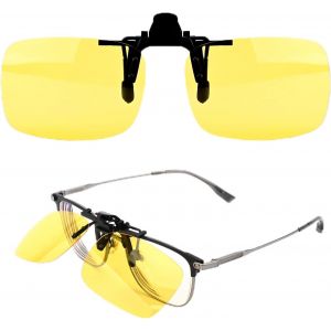 Lunettes De Soleil Polarisées À Clipser Pour Conduite De Nuit, Lunettes De Vision Nocturne Anti-Reflets À Clipser Pour Homme Et Femme, Protection Uv400, Réduisant Les Reflets Des Phares Et Du - Neuf