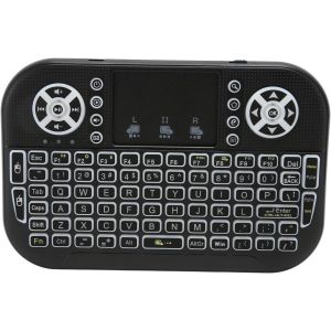 Mini Clavier Bt Avec Pavé Tactile Sans Fil, Prise En Du Clavier Portable Sans Fil Rechargeable Multi-Touch Rf 2,4 Ghz Pour Pc, Tablette, Ordinateur Portable (Noir) - Neuf