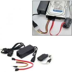 USB 2.0 vers IDE SATA S-ATA 2.5 3.5 HD HDD Disque dur Convertisseur + Câble d'alimentation OTB US Plug Plug-and-play - Neuf