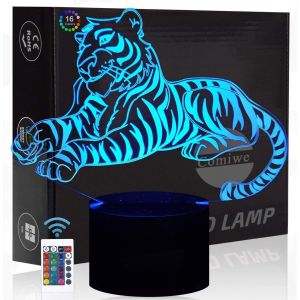 Gymnastique Yoga 3d Illusion Veilleuse Jouets,Décor De Maison Led Lampe De Chevet Table,Tactile & Télécommander 16 Couleurs,Cadeau D'anniversaire De Noël Pour Filles Enfants Amis Et Famille - Neuf