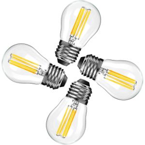 Kaleidoscope-Ampoules Led À Vis E27, Ampoules Led 6w G45 En Verre À Intensité Variable, Équivalent 60w 2700k Ampoules Balles De Golf Blanc Chaud Pour Lampe De Table, Ventilateurs De Plafond [Q2066] - Neuf