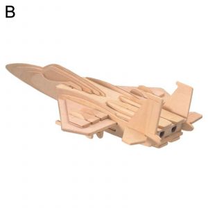 1set Puzzle 3d Capacit&eacute; De R&eacute;solution De Probl&egrave;mes Avions En Bois Respectueux De L'environnement Puzzle 3d Pour Boys_C - Neuf