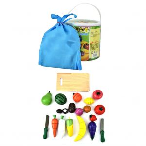 Jouet de decoupe de fruits et legumes, developpement precoce et education, jeu de role - Neuf