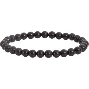 Bracelet Pierre Naturelle 6mm,Bijoux Homme Femme,Idee Cadeau Femme Pour Noel,Bracelet Porte Bonheur Femme,Bracelet Femme,(Obsdienne) - Neuf