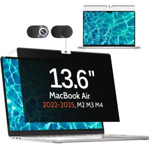 acdsgd-Magn&eacute;tique Filtre de Confidentialit&eacute; pour MacBook Air 13.6 Pouces (2022-2025,M2,M3,M4) Mod&egrave;le: A2681 A3113, Filtre &eacute;cran Confidentialit&eacute; Mac, Amovible Ecran Anti Espion pour Macbook Air M3 13 - Neuf