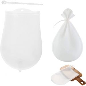 2 Pièces Silicone Sac Pétrissage,Sac À Pétrir,Sac De Pétrissage De Farine De Silicone,Pour Pain,Viennoiseries,Gâteaux,Biscuits,Charcuterie,Charcuterie,Pizza,Tortillas,Purée - Neuf