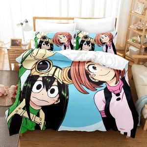 Parure De Lit My Hero Academia, Housse De Couette Confortable, Motif Dessin Anime Japonais, Pour Lit Simple, Double, Queen Size, Twin, Full Size, Pour Adolescents - Neuf