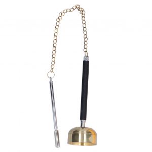 HJLIAN Cloche inversee bouddhiste portable multiplicateur de Bouddha, instrument de musique bouddhiste reglable en laiton - Neuf