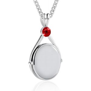 Kal-Collier De Sirène Pendentif Coquille De Sirène Platine Plaqué Zirconium Collier Femme Coquillage Pendentif Pour Photos Cadeau Pour Femme - Neuf