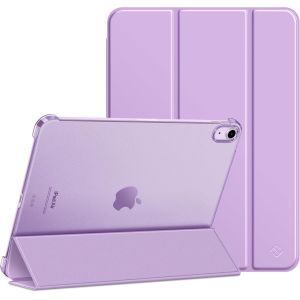 Fintie Coque pour iPad Air 11 Pouces M3/M2 (2025/2024) et iPad Air 5/4 10.9 Pouces (2022/2020) - &Eacute;tui Transparent Givr&eacute;, Housse Ultra-Fine et L&eacute;g&egrave;re Veille/R&eacute;veil Auto, Mauve - Neuf