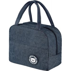 Sac Isotherme Repas Bureau 6l, Petit Panier Repas,Mini Sac À Lunch Isolé En Étanche Pour Étudiant Bureau Pique-Nique (Noir) - Neuf