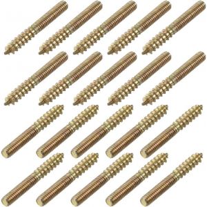 M4 Vis Double Filetage Boulon Longueur 30mm Double T&ecirc;te Autotaraudeuse 4mm Bois Joint Meubles Jambes 20Pcs - Neuf