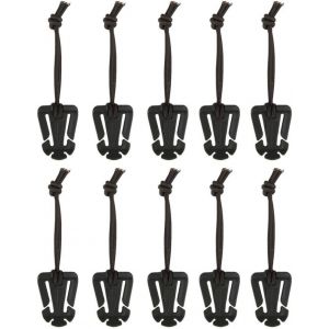 Eryi-Lot De 10 Dominateurs Molle Web Avec String Élastique Sac À Dos Accessoires Pour Outdoor Randonnée Camping Rock - Neuf