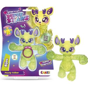 Sansh-Craze Superstars Stretchy Bijou - Figurine Extensible À Collectionner, Remplissage Paillettes Et Effets Spéciaux, Figurine D'action Élastique, Jumbo - Neuf