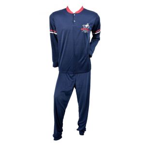 Pyjama Homme Long Sweet Secret Q2753 Polo Team Marine - Neuf