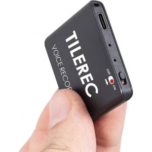 64Go TileRec-Le Plus Mince Enregistreur Vocal Numérique,Activé par la Voix,Port USB-C,Mini Enregistreur Audio avec 1145 Heures Capacité par Atto Digital.[V296] - Neuf