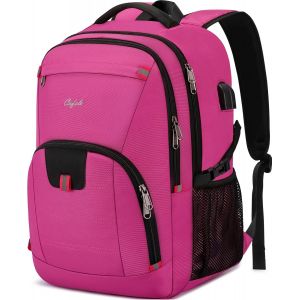 Sac à Dos antivol pour Ordinateur Portable RFID,Cartable pour Jeunes,avec Port de Chargement USB,Voyage étanche,adapté aux Sacs à Dos d'affaires pour Hommes et Femmes.[T100] - Neuf