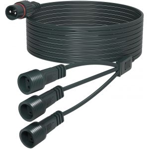 Kalanka-Rallonge De Guirlande Lumineuse - 10 M - 1 &Agrave; 3 Y - R&eacute;partiteur Et Rallonge - 2 Broches - Ip65 - &Eacute;tanche - Pour Stalactites G40 - Boule De Sapin De No&euml;l - Guirlande Lumineuse Ext&eacute;rieure Et - Neuf