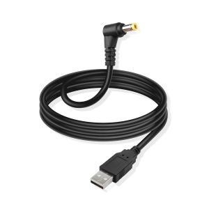 USB à DC cordon d'alimentation USB 2.0 mâle à 90 degrés d'angle dc5525 mâle cordon de charge d'extension d'alimentation pour bandes lumineuses LED,Haut - parleurs Bluetooth,etc(1,5 m) - Neuf
