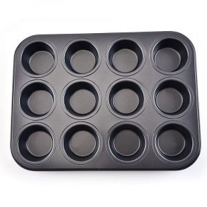 Grand Moule À Muffins De 12 Moules En Silicone, Non-Bâton De Moule À Muffins Moule De Cuisson Pour Muffins, Cupcakes, Brownies - Neuf