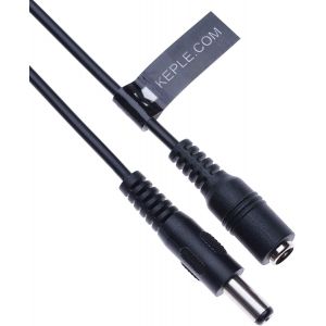 C&acirc;ble d'extension d'alimentation DC 2.1mm / 5.5mm M&acirc;le &agrave; Prise Femelle Connecteur 5m Adaptateur de Cordon CCTV Compatible avec CCTV Security Camera, IP Camera, DVR Standalone, LED Strip, Moniteurs - Neuf