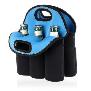 Lot de 1 - Sac fourre-tout isol&eacute; en n&eacute;opr&egrave;ne + paquet de 7 sacs &agrave; bi&egrave;re (bleu) - Neuf