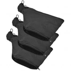 Sac de sciure de bois, sac de dépoussiéreur noir avec fermeture éclair et support de fil, pour scie à onglets modèle 255 3pcs - Neuf