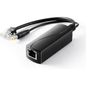 2.5G PoE Splitter 12V/1A,DC 5.5 x 2.1 mm,48V PoE to DC 12V/1A 12W Output,2.5Gbps Ethernet Compliant IEEE802.3af/at,Plug and Play for IP Camera,Smart Home - Neuf