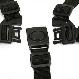 Ceinture De S&eacute;curit&eacute; Enfant R&eacute;glable &Agrave; 5 Points Pour Poussette Chaise Haute Buggy (Noir) - Neuf