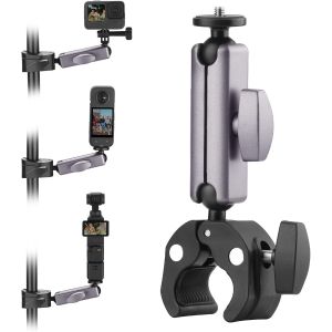 Support de poignée de moto en aluminium pour appareil photo Insta360 X4 X3 Ace Pro Go 3S,pour DJI Osmo Pocket 3 2 Mobile 6 4 Action 5 Pro 4 3,pour GoPro 13 Max Hero Mini Accessoires - Neuf
