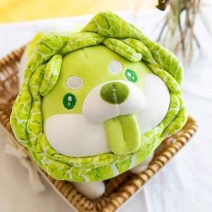 Adorable peluche de chien chou japonais - Doux, mignon, cadeau parfait pour tous les &acirc;ges, d&eacute;coration d'int&eacute;rieur fantaisiste et compagnon c&acirc;lin - Neuf
