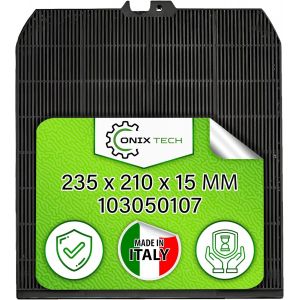 Fltre Hotte Aspirante Charbon Type 3 avec le Code 103050107 pour Falmec CR1000 pour Airlux a une Taille de 235 x 210 x 15 mm-MADE IN ITALY- - Neuf