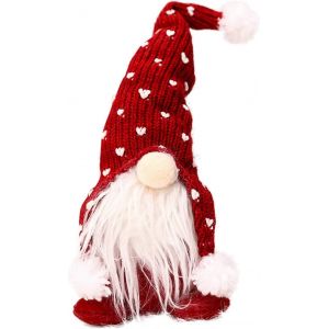 Décorations De Noël En Peluche Gnome Poupée Père Noël(Rouge) - Neuf