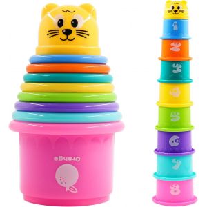 Mdy-Jouet Cubes Empilables Bébés, Tasses À Empile, Gobelets Gigognes Jouets Éducatifs Enfant Premier Age Jeux Educatif - Neuf