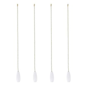 4 pi&egrave;ces de cha&icirc;ne de ventilateur de plafond tire en bois cha&icirc;ne d'extension de cha&icirc;ne de traction pour plafonnier lampe ventilateur C - Neuf