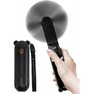 Ventilateur portatif avec batterie externe 4500 mAh, autonomie maximale de 46 heures, ventilateur de poche portable &agrave; piles ou ventilateur personnel pliable aliment&eacute; par USB-marron - Neuf