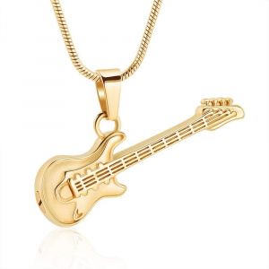 Collier De Cr&eacute;mation Instrument De Musique Pour Femmes & Hommes Guitare Urne Collier Pour Cendres - Neuf