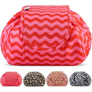 Maquillage Voyage &agrave; Cordonde Toilette Femme & Fille Pliable &eacute;tanche avec Poche zipp&eacute;eOrganisation One&iquest;Step pour cosm&eacute;tiques 57 cm (Purple) - Neuf