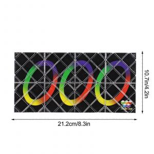 Jouets Fidget 8 Panneaux 3 Anneaux Magique Pliage Puzzle Cubes Twi Sty Stress Soulager - Neuf