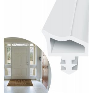 Joint de Porte et de Fenêtre,Joint d'Étanchéité en Caoutchouc Anti-Étirement,pour Maison,Porte de Garage,Blanc,10m - Neuf