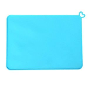 Tapis D'alimentation En Silicone Imperméable De Qualité Supérieure Avec Bords Surélevés - Facile À Nettoyer, Sans Danger Pour Les Aliments Et Durable Pour Chiens Et Chats - Neuf