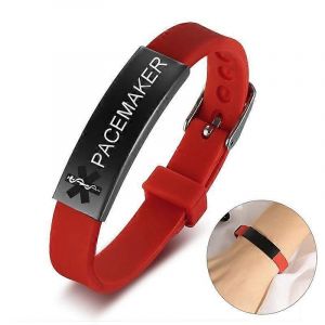 Personnaliser Imperm&eacute;able En Silicone Souple Sports Alerte M&eacute;dicale Id Bracelets Pour Femmes Hommes Bracelet De Montre R&eacute;glable Design - Neuf