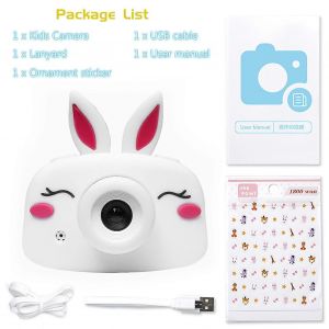 Children Cartoon Camera Toys Mini Educational Toys 1080p Rechargeble Digital Video Camera Birthday Christmas Gift For Kids - Neuf