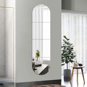KAL-¿ Grand Miroir Mural En 4 Parties, En Plexiglas Acrylique, Sans Cadre Pour Mur, Salle De Sport, Couloir, Sol, 30,5 X 30,5 Cm - Neuf