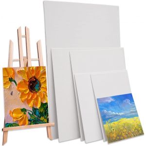 6 Pièces Toile De Peinture,Coton Chassis Entoilé 30x20,20x15,15x10,20x20,15x15,10x10cm Toile Peintures,Toile A Peindre,Canvas Panels,Toiles À Peindre,Pour Peintures,Acryliques,Peintures À L'huile - Neuf
