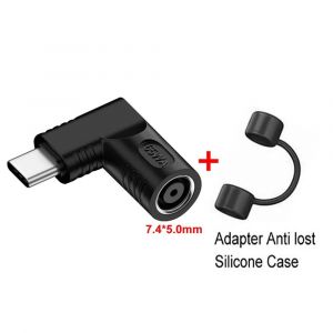 Connecteur D'Alimentation Pour Ordinateur Portable Pd 65W,Prise Cc Femelle Vers Usb Type C Mâle,Adaptateur De Charge Rapide Pour Macbook,Tablette,Commutateur De Téléphone.7.4X5.0 To Type C. - Neuf